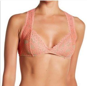 Free People Embroidered Lace Bralette